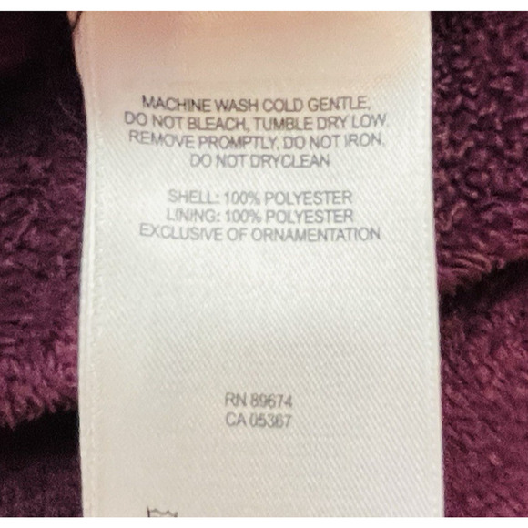 Mountain Hardwear Pyxis Jacket Womens L Plum Plush Fleece Zip Full Zip Pockets - Picture 5 of 11